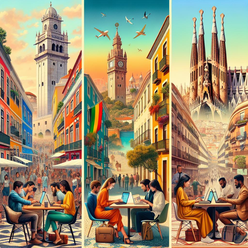 Best Countries for Digital Nomads: Portugal, Spain, and Italy - header image