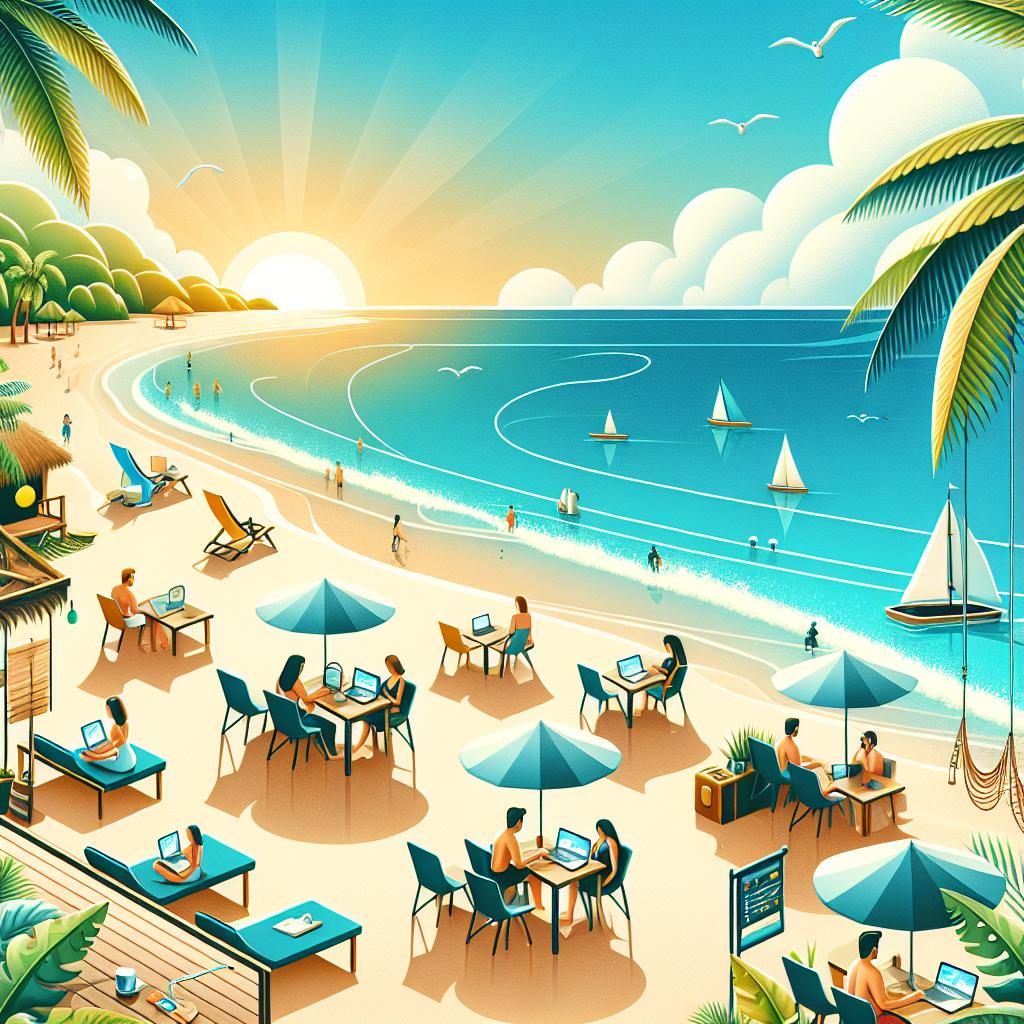 Top 4 Beaches Perfect for Digital Nomads Recommended by Experts - header image