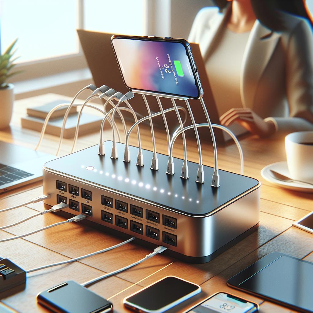Ultimate 10-Port Charging Hub for Digital Nomads on the Go - header image